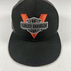 Harley-Davidson Black Cap with Orange Logo